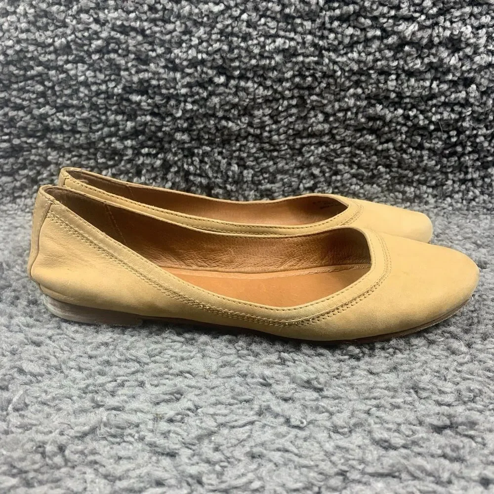 Frye Ballet Flats 8 B Beige Suede 3471255 - Picture 4 of 8